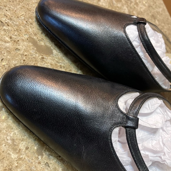 Aigner Black Leather Mules - Picture 9 of 13